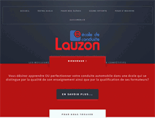 Tablet Screenshot of ecoledeconduitelauzon.com